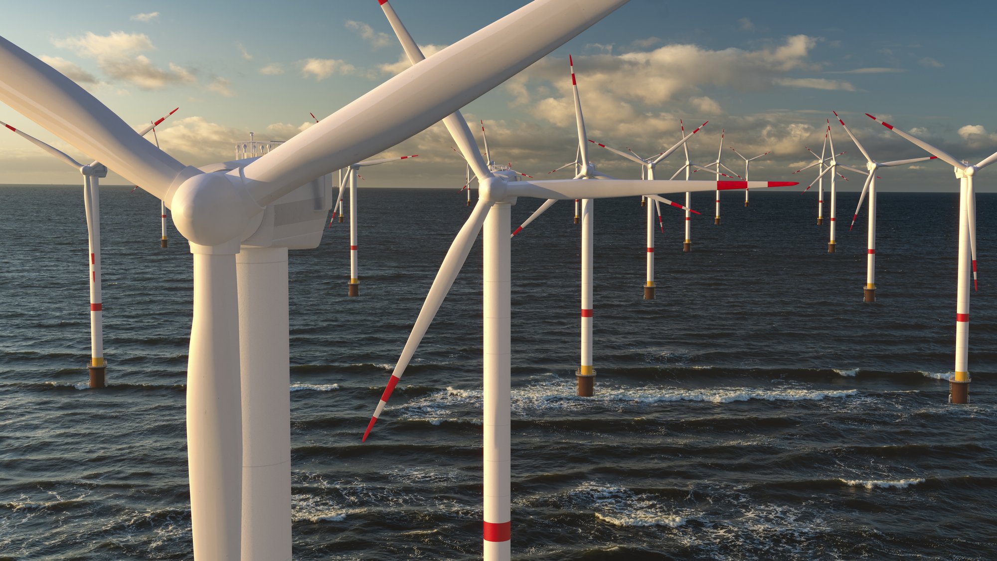 #1026 Offshore Wind Turbine in a windfarm #1026 Offshore Wind Turbine in a windfarm