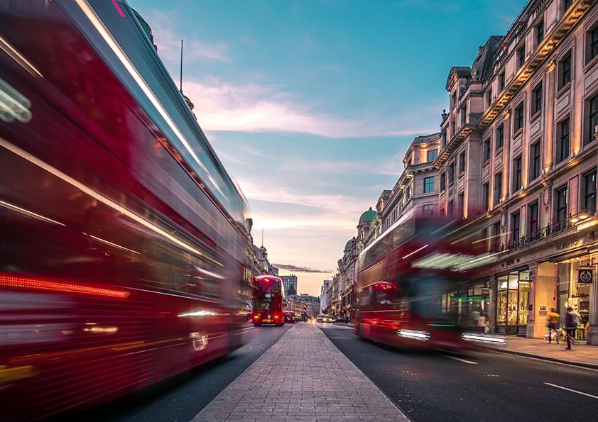 #0851 London Bus Landscape A4